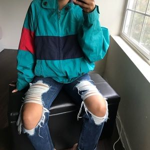 Vintage London Fog colorblock jacket